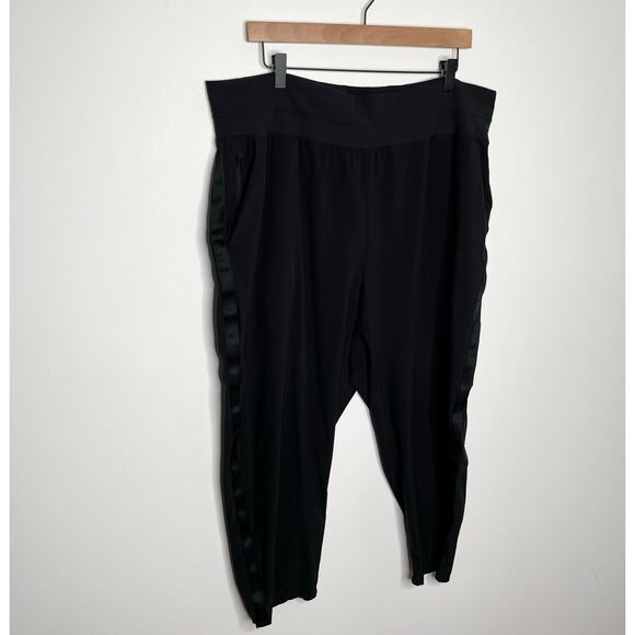 Athleta Womens Nolita Tapered Crop Pants 20 Black Zipper Pockets Athleisure - Picture 5 of 14